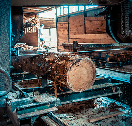 Process-of-machining-logs